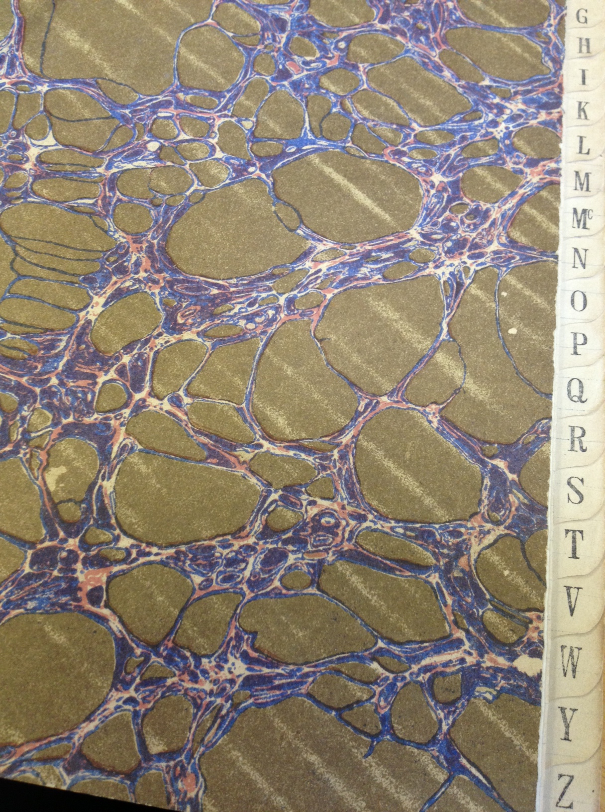 This is the lovely end paper of the first PM book of the Department of Pathology, University of Cape Town. A passing resemblance to lung alveoli at low power?