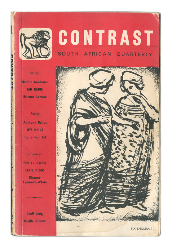 The cover of Contrast Literary Magazine, 1960.