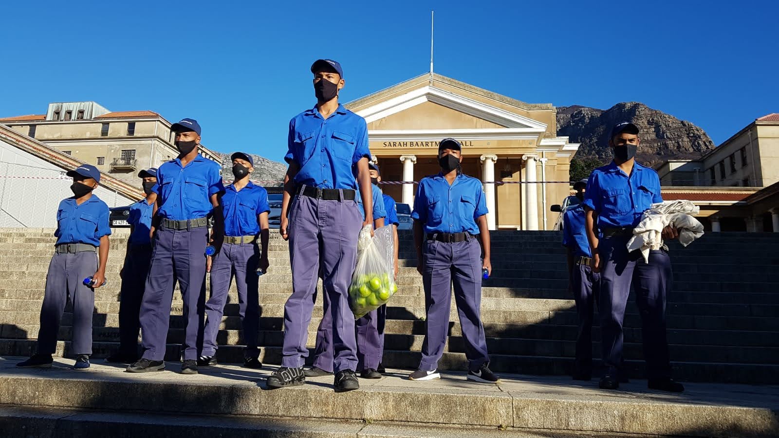 The Sea Cadets on Jammie Steps.